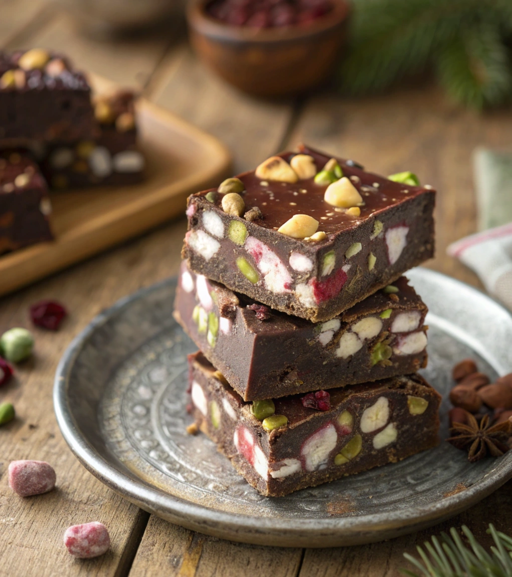 christmas-rocky-road-chocolate-squares-filled-with